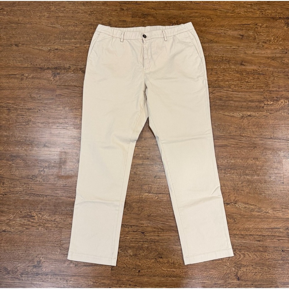 Bearbottom Clothing Beige Casual Preppy Work Stretch Chino Pants‎ Men's XL 34x30
